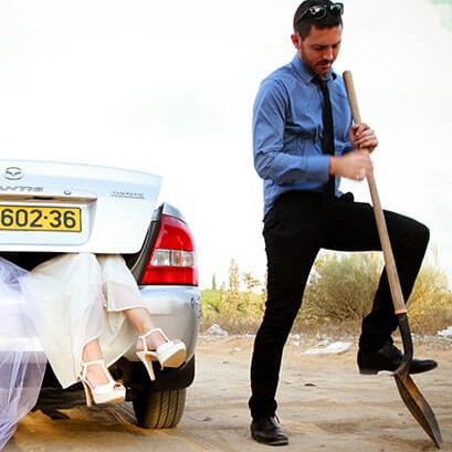 נטלי ויואל trash the dress